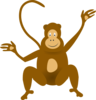 Happy Monkey Clip Art